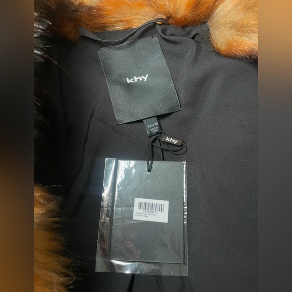 KHY Luxurious Brown Faux Fur Coat - Picture 11 of 12